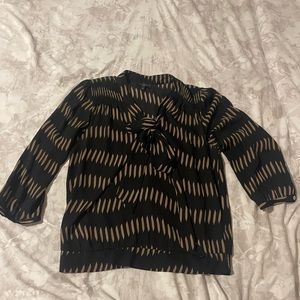 Black and Tan blouse